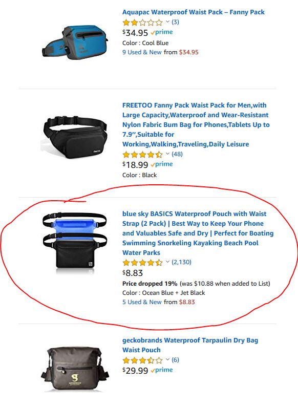 waterproof waist packs